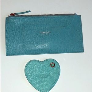 Tiffany & Co credit card/ change holder & heart